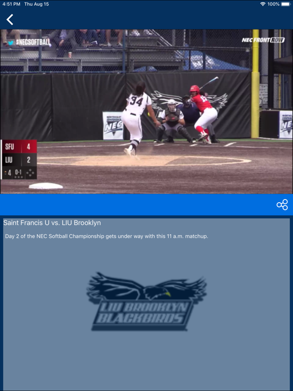 NEC On The Run iPad screenshot 4 - Sports app
