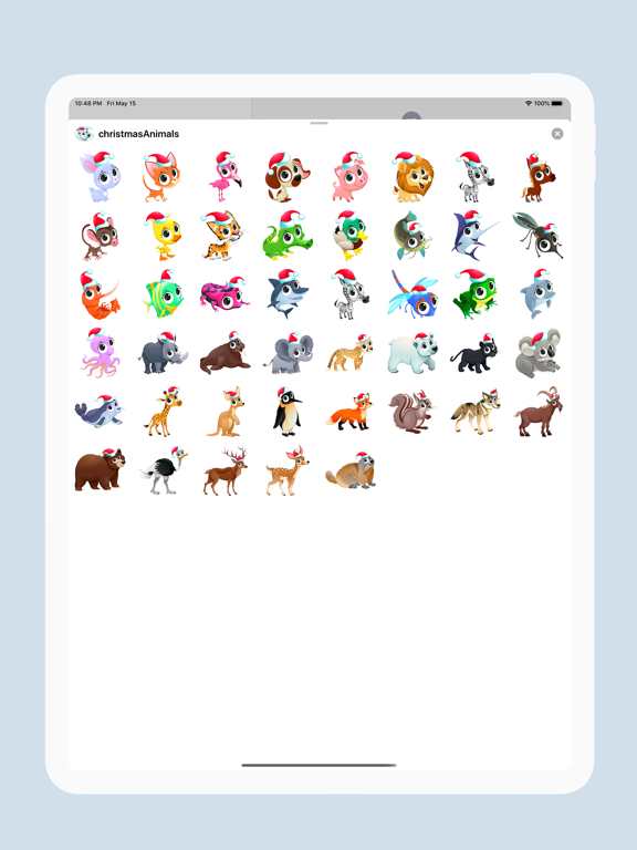 Screenshot #5 pour Christmas Animals Stickers
