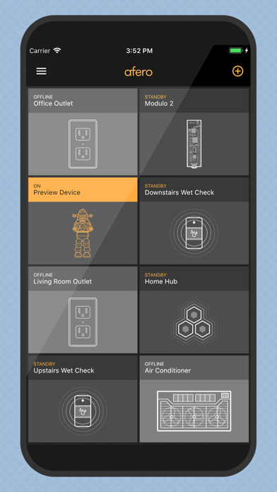 Afero -- IoT Platform iPhone screenshot 5 - Productivity app