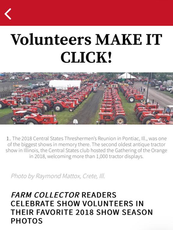Farm Collector Magazine iPad screenshot 4 - Lifestyle app