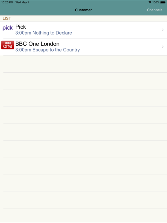 Screenshot #6 pour United Kingdom TV Guide