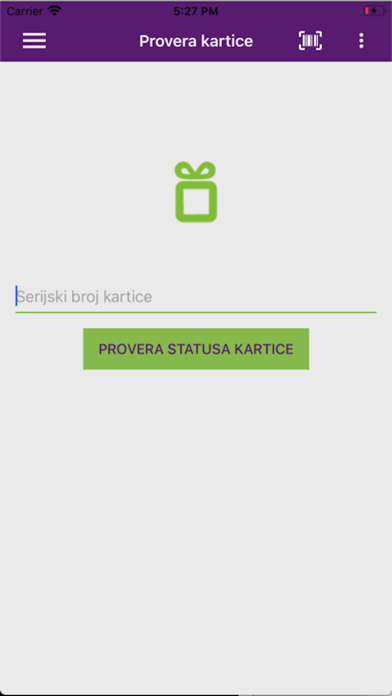 GiftOnCard Terminal Screenshot
