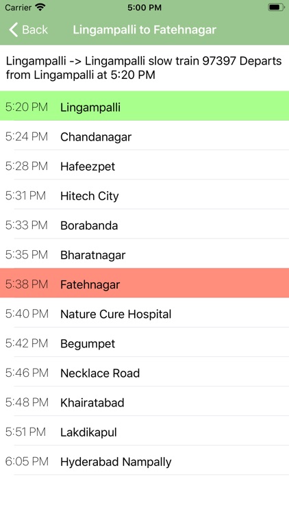 Hyderabad Local Timetable screenshot-4