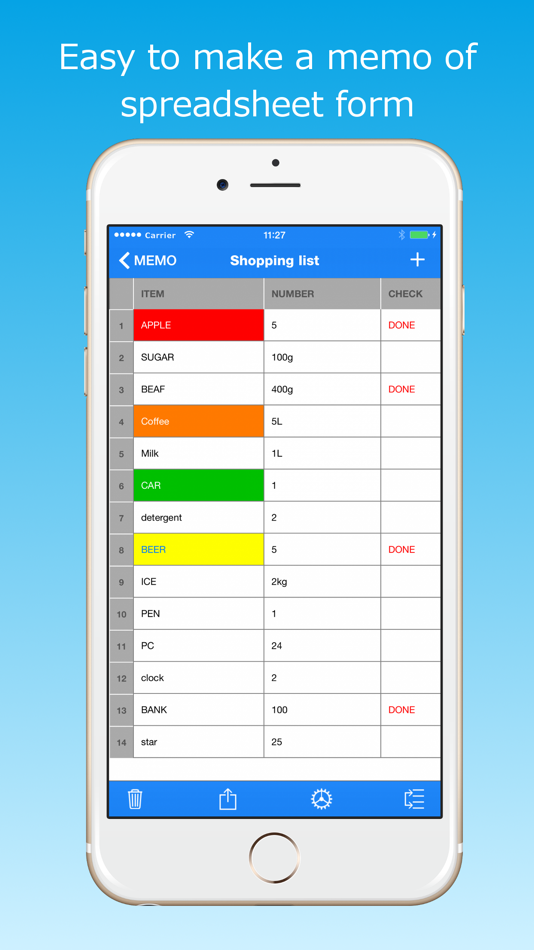 #2. Table Memo (iOS) 由: RYOICHI KAWAHARA