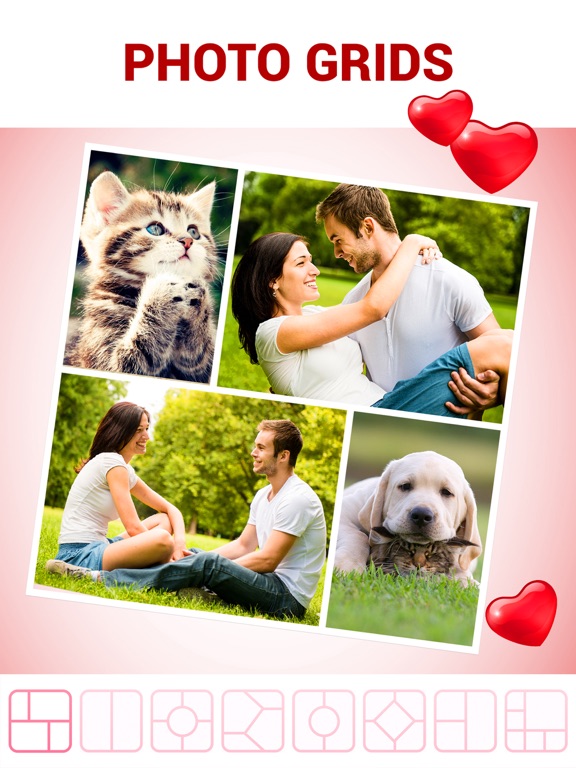 Love Collage Maker & Editor iPad screenshot 4 - Photo & Video app