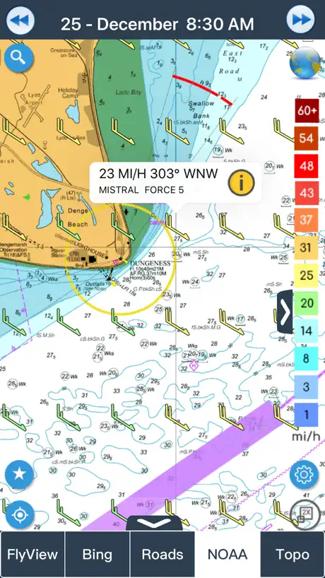 Wind forecast for Windgurus