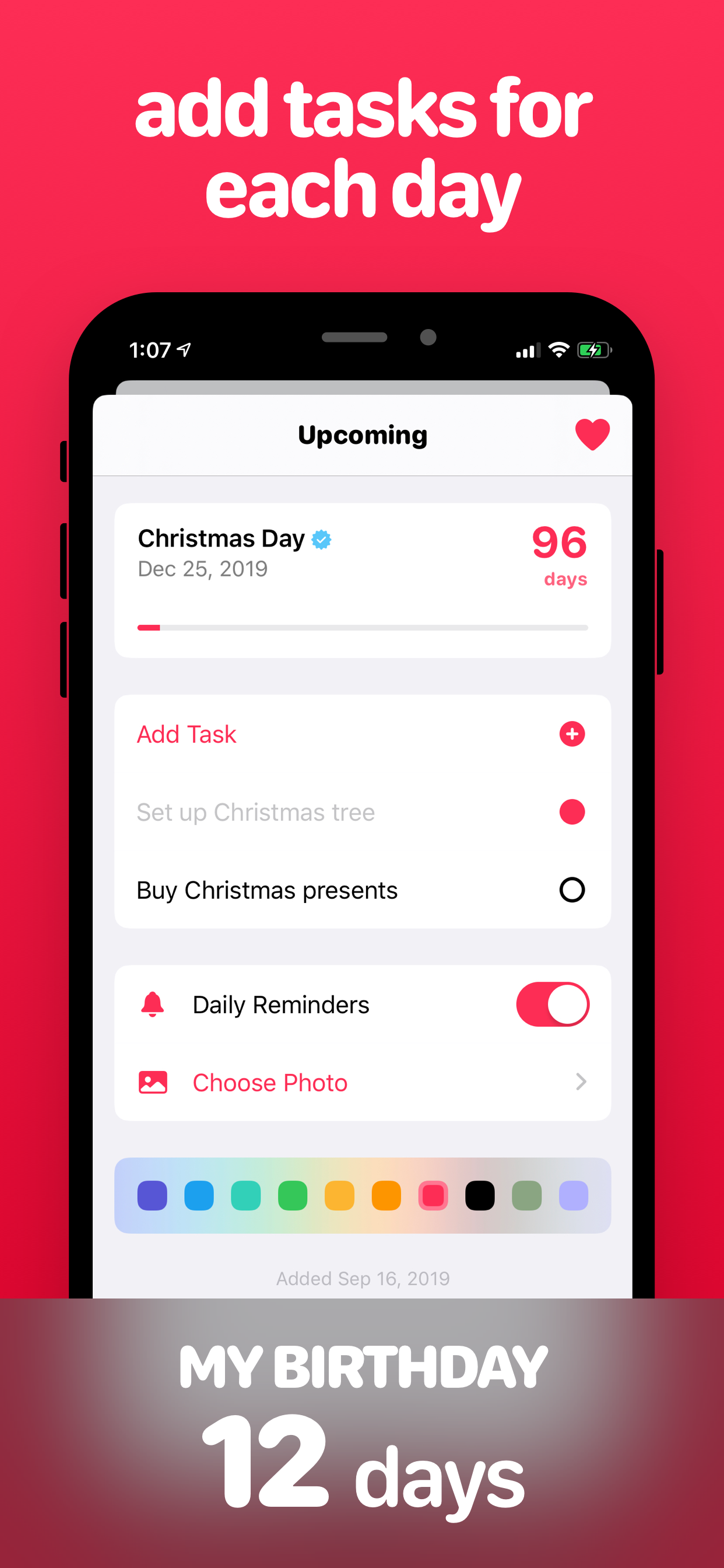 Days Ahead - Daily Countdown