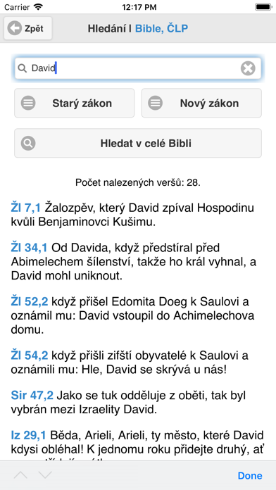 Bible, ČLP screenshot 3