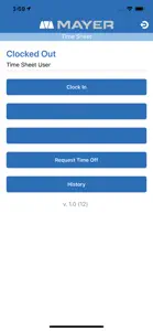 Mayer Time Sheet screenshot #1 for iPhone