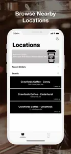 Crawfords Coffee & Cafe screenshot #2 for iPhone