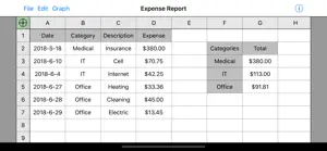 Utility Spreadsheet screenshot #5 for iPhone