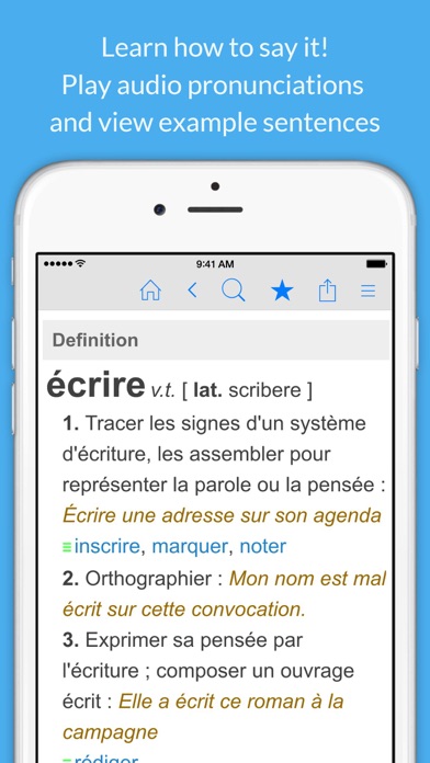 French Dictionary & Thesaurus Screenshot