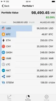 coin ticker: bitcoin & altcoin iphone screenshot 2