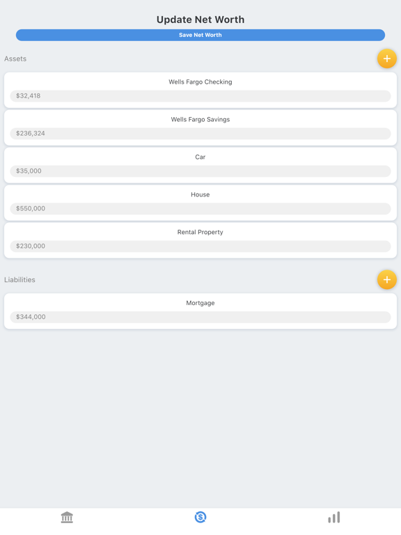 Screenshot #5 pour My Net Worth Tracker