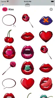 naughty kiss: adult woman lips iphone screenshot 2