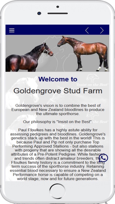 Screenshot #1 pour Goldengrove Stud Farm