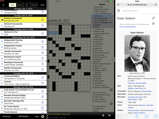 Crosswords Classic iPad app afbeelding 1