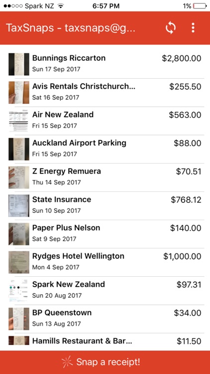 TaxSnaps - cloud expense app screenshot-3