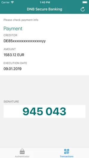 DNB Authenticator screenshot 2