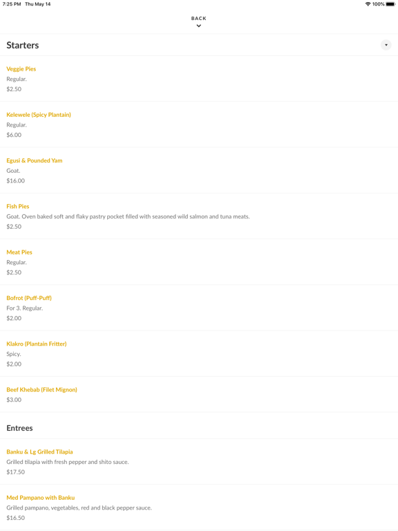 The Hunger Tamer iPad screenshot 3 - Food & Drink app