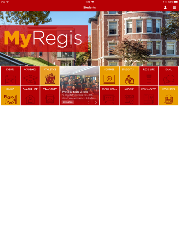 Screenshot #4 pour MyRegis, the Regis College app