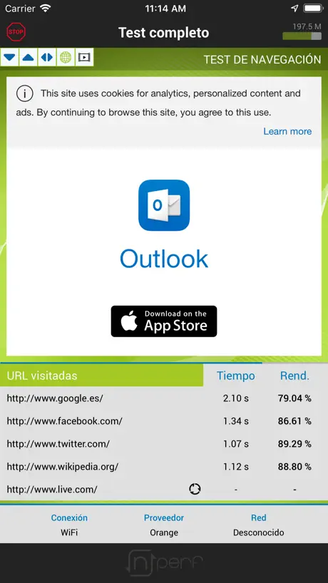 nPerf : speed test velocidad