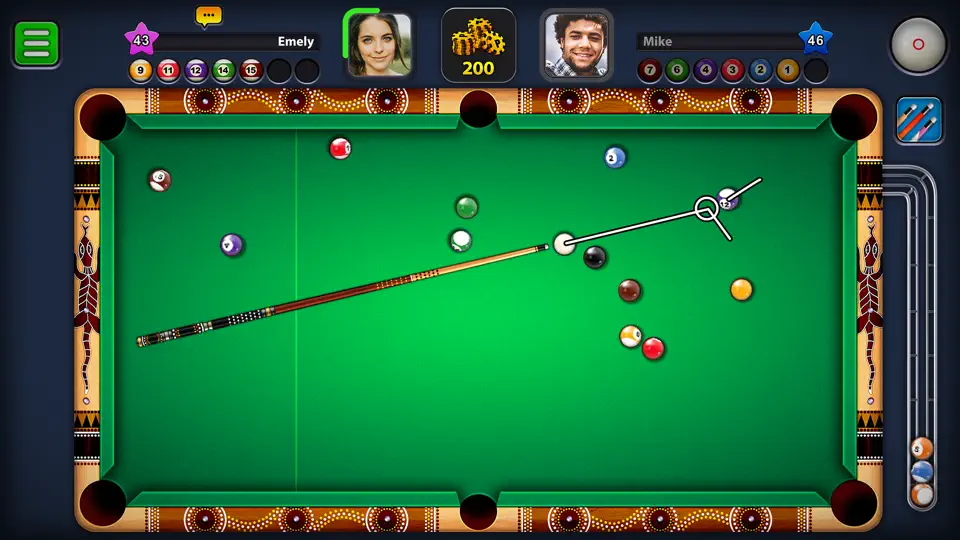 Captura de pantalla de 8 Ball Pool™ en iPhone 4