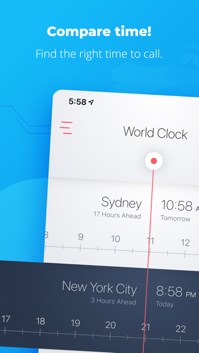 Screenshot #1 pour Zen World Clock Time Converter