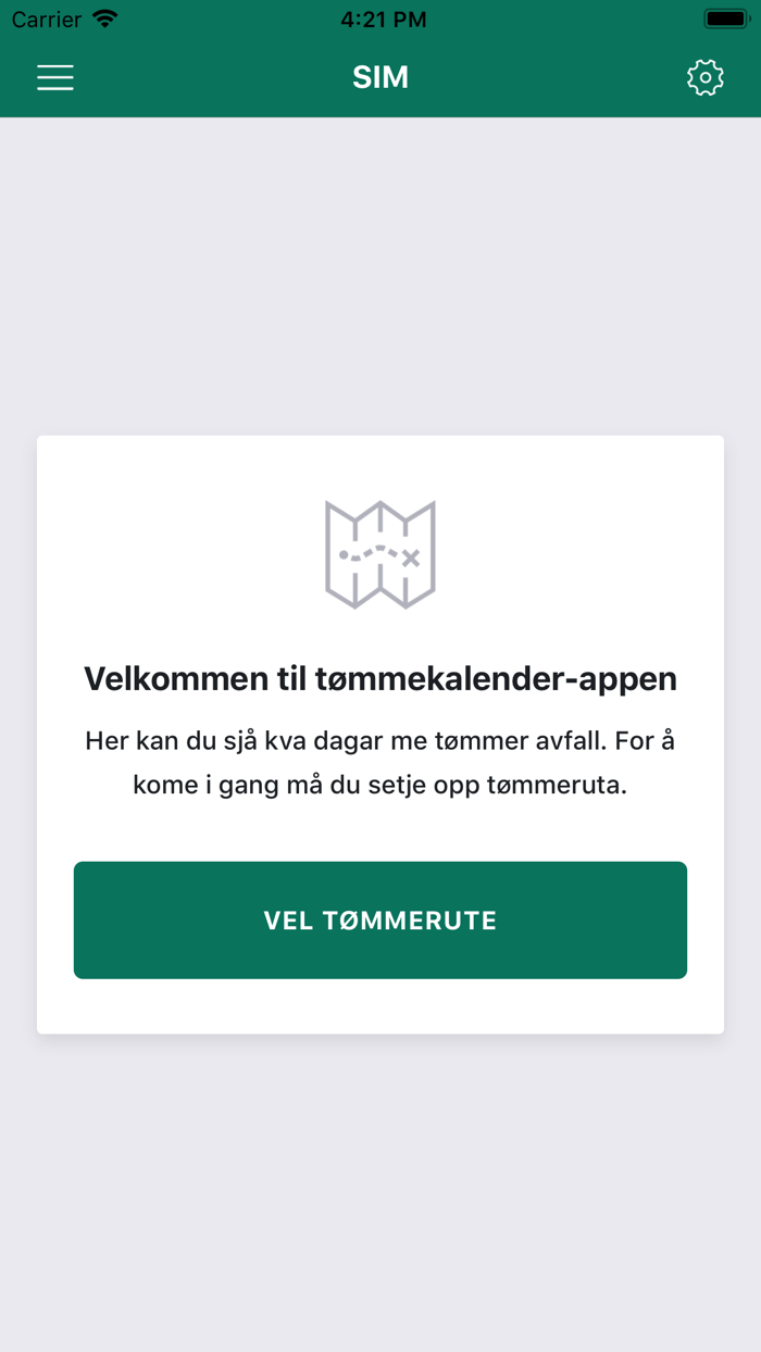 SIM - Tømmekalender