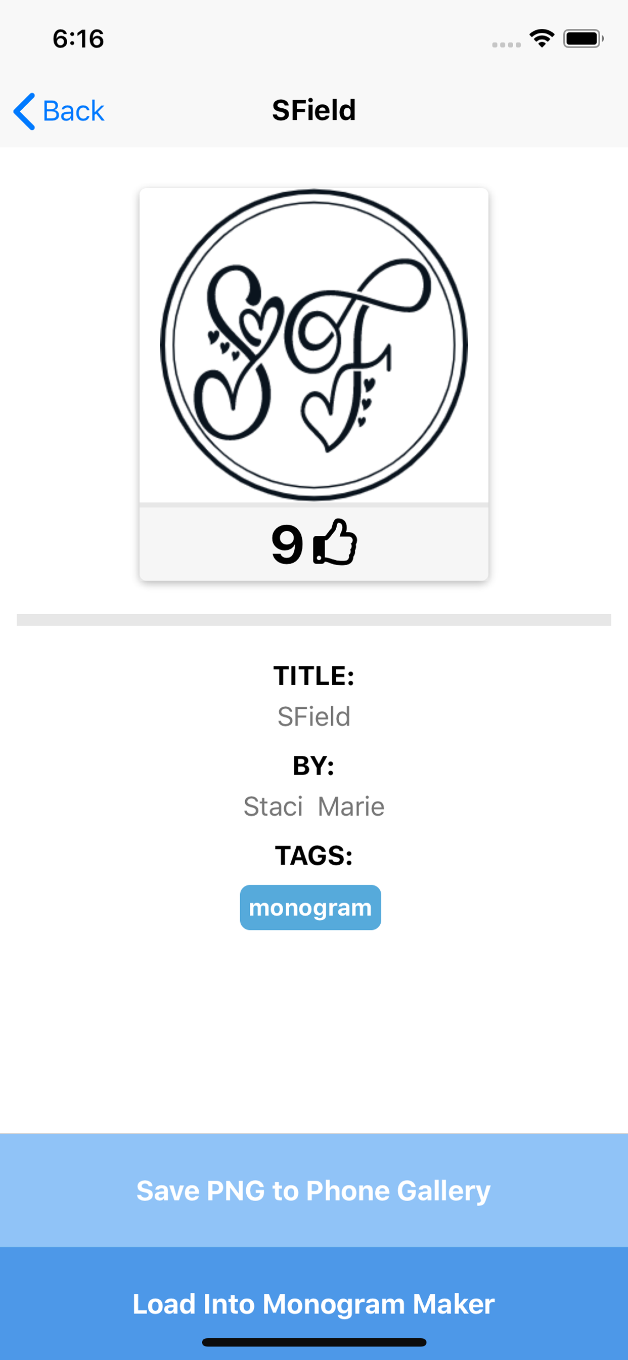 Monogram Maker App