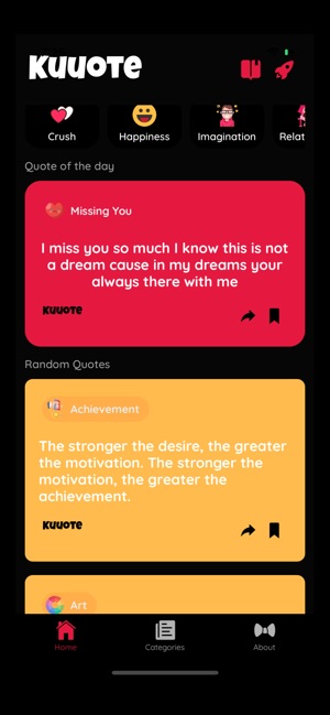 Kuuote on the App Store Kuuote on the App Store