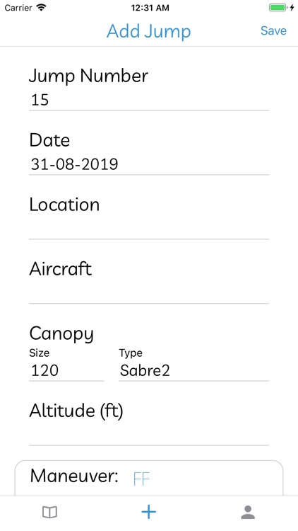 The Skydiving Logbook