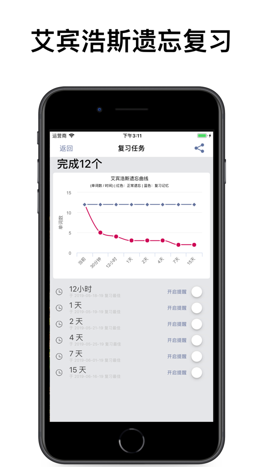#10. 墨典单词-高效学英语锁屏背单词的必备神器 (iOS) 来自: 玉广 尹