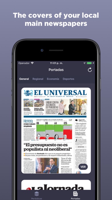 Mexican Newspapers Screenshot