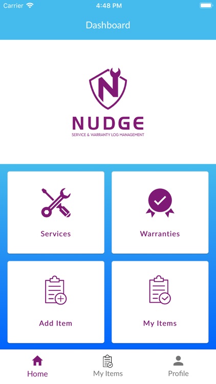 Nudge - Service & Warranty Log