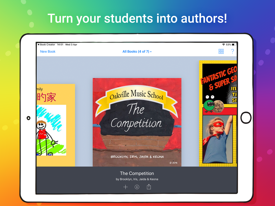 #1. Book Creator One (iOS) Przez: Tools for Schools Limited