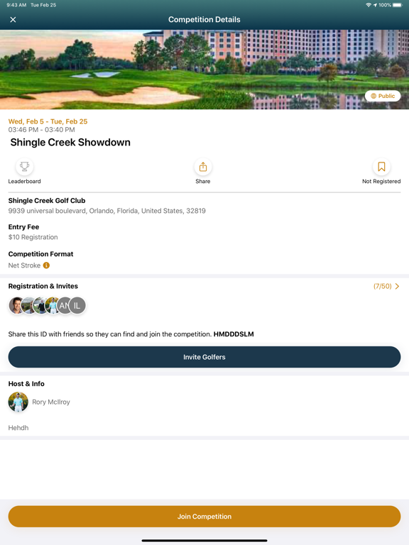 Screenshot #4 pour GolfNow Compete