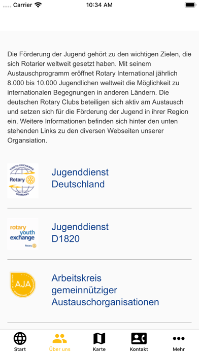 Rotary Jugenddienst D1820 Screenshot