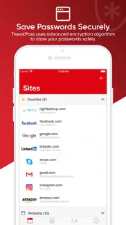tweakpass - password manager iPhone Captures Décran 2