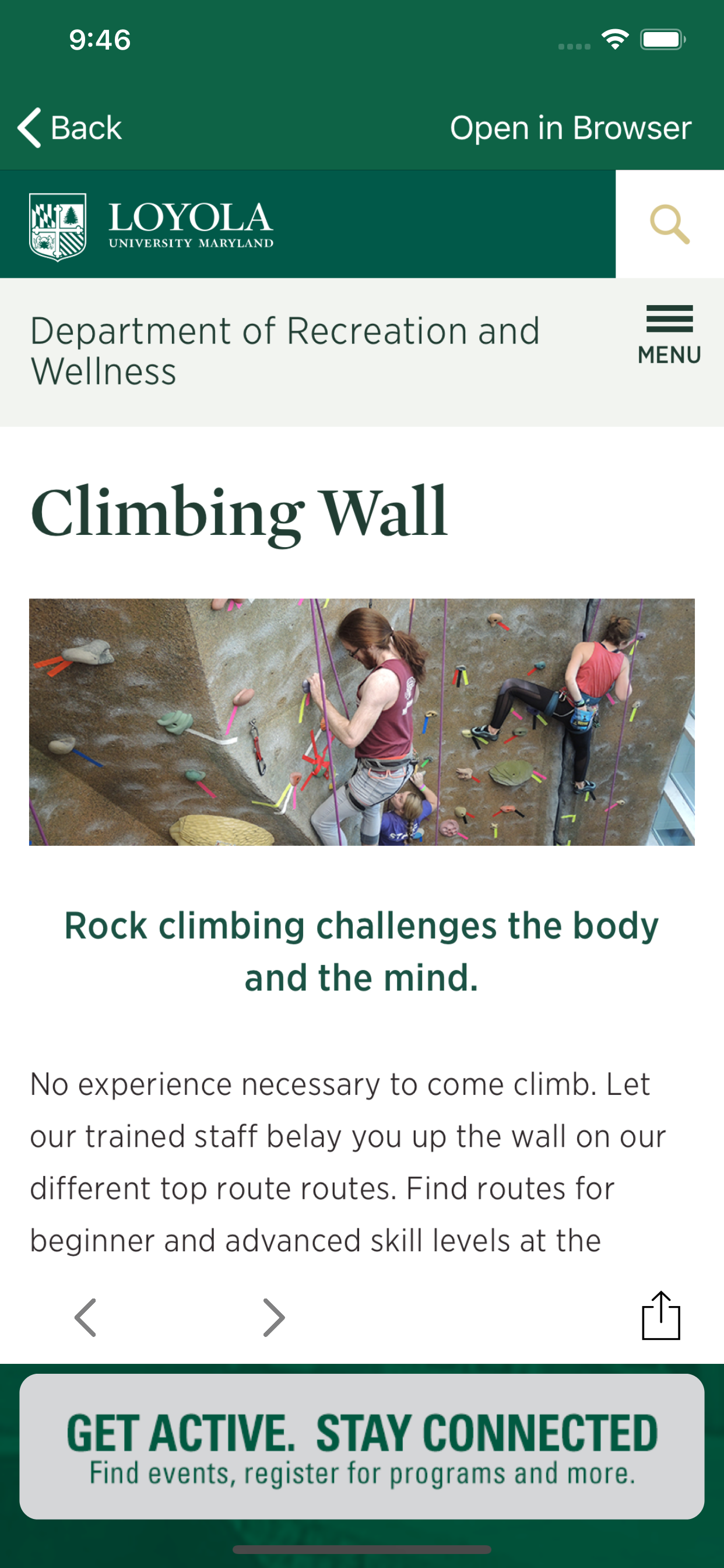 Loyola Recreation & Wellness screenshot 5