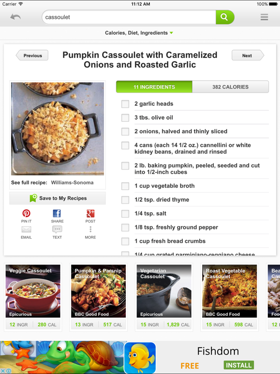 Screenshot #6 pour Vegetarian Recipes & Nutrition