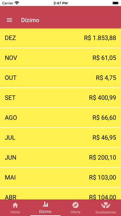 DÍZIMOFIEL – Gestão Paroquial Screenshot
