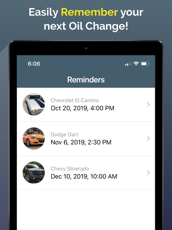 Screenshot #6 pour Oil Change App
