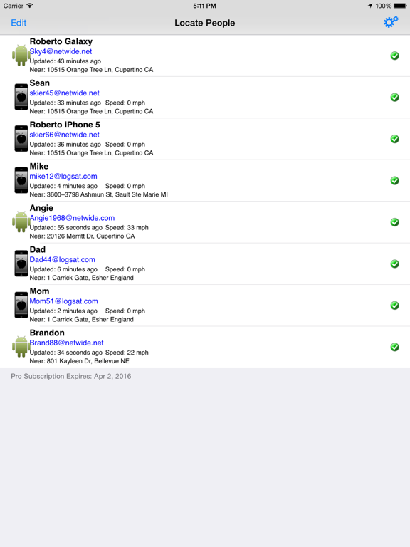 Screenshot #4 pour Family Tracker