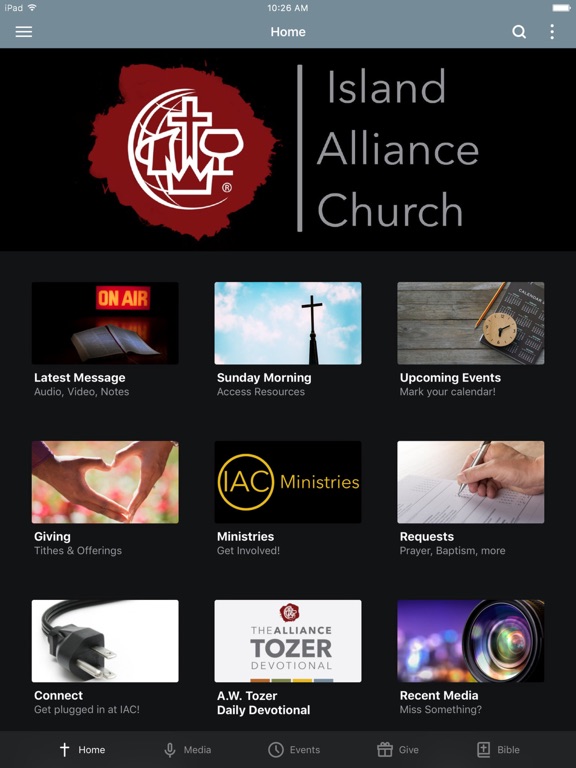 Island Alliance Church App iPad screenshot 1 - Lifestyle app