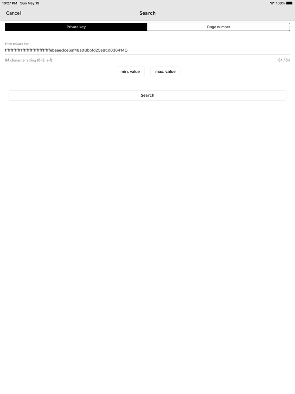 Ethereum keys iPad screenshot 4 - Finance app
