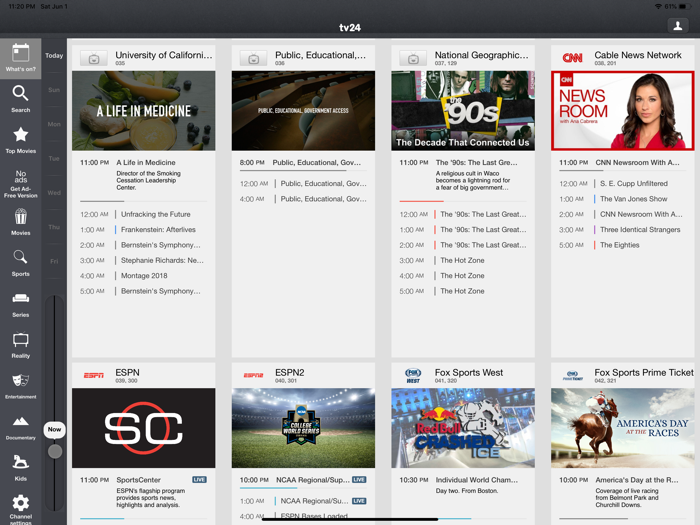 TV Listings by TV24