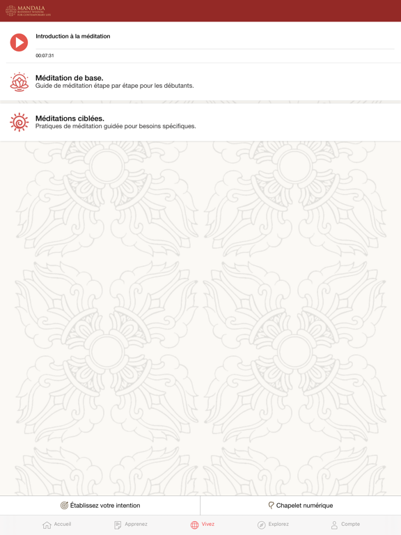 Screenshot #4 pour L’application MANDALA