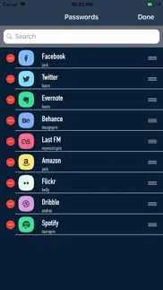 secure secret password manager iPhone Captures Décran 2