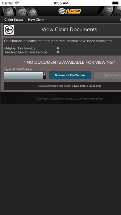 NSD TRW Claims Screenshot